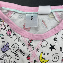 Load image into Gallery viewer, Girls Target, cotton long sleeve pyjama top, magic, EUC, size 7,  