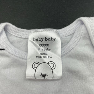 unisex Baby Baby, cotton bodysuit / romper, EUC, size 00000,  