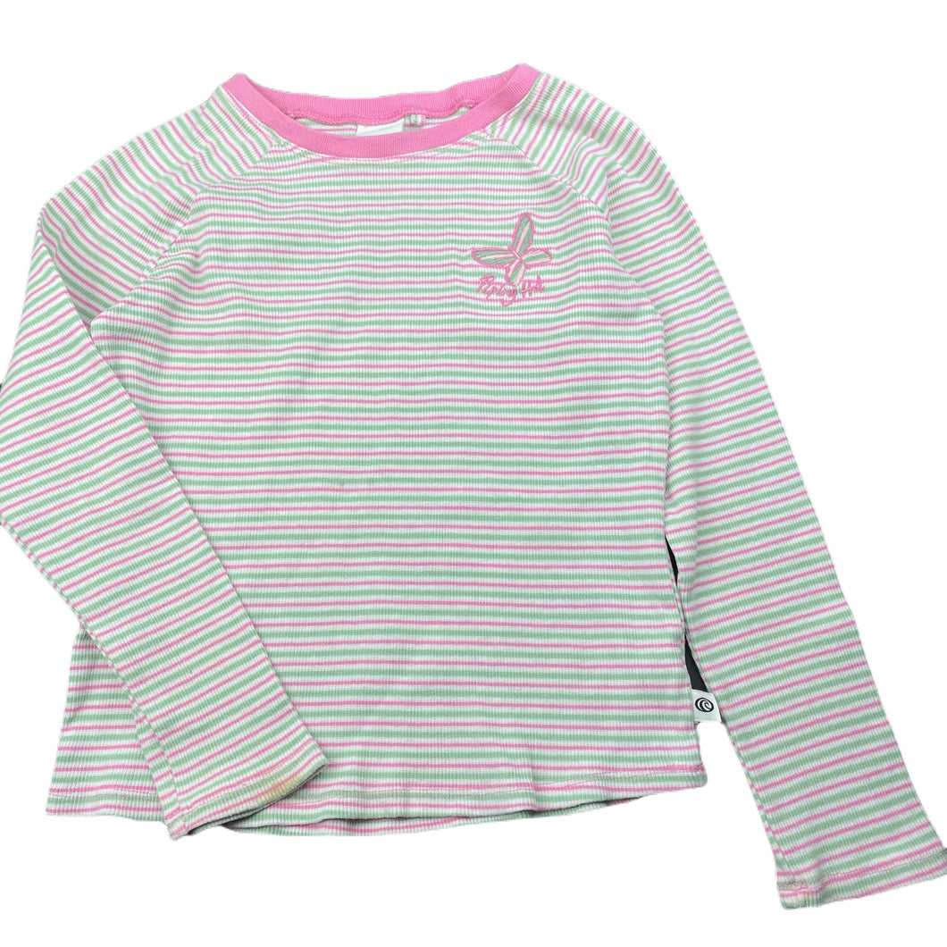 Girls Piping Hot, striped stretchy long sleeve top, FUC, size 7,  