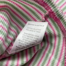 Load image into Gallery viewer, Girls Piping Hot, striped stretchy long sleeve top, FUC, size 7,  