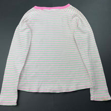Load image into Gallery viewer, Girls Piping Hot, striped stretchy long sleeve top, FUC, size 7,  