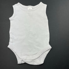 Load image into Gallery viewer, unisex Target, white cotton bodysuit / romper, EUC, size 0000,  
