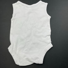 Load image into Gallery viewer, unisex Target, white cotton bodysuit / romper, EUC, size 0000,  