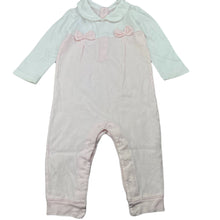 Load image into Gallery viewer, Girls WaWa, pink &amp; white cotton romper, FUC, size 0,  