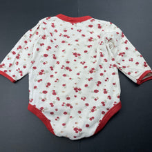 Load image into Gallery viewer, Girls Baby Berry, floral organic cotton romper, GUC, size 0,  
