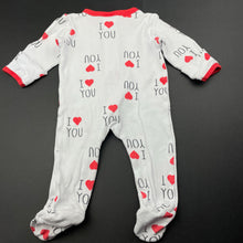 Load image into Gallery viewer, unisex Baby Berry, cotton zip coverall / romper, FUC, size 0000,  