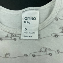 Load image into Gallery viewer, unisex Anko, cotton singletsuit / romper, FUC, size 2,  