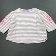 Load image into Gallery viewer, Girls Peppa Pig, cotton long sleeve top, FUC, size 0000,  