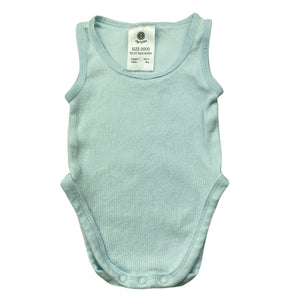 unisex Dymples, ribbed cotton singletsuit / romper, GUC, size 0000,  