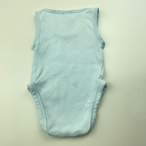 unisex Dymples, ribbed cotton singletsuit / romper, GUC, size 0000,  
