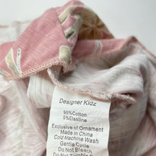 Load image into Gallery viewer, Girls Designer Kidz, stretchy floral dress, marks on front, FUC, size 5, L: 62cm at front