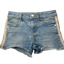 Load image into Gallery viewer, Girls Breakers, blue stretch denim shorts, adjustable, FUC, size 4,  
