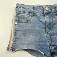 Load image into Gallery viewer, Girls Breakers, blue stretch denim shorts, adjustable, FUC, size 4,  