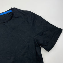 Load image into Gallery viewer, unisex Favourites, black organic cotton t-shirt / top, GUC, size 6,  