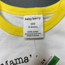 Load image into Gallery viewer, Girls Baby Berry, cotton bodysuit / romper, NEW, size 000,  