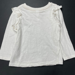 Girls Dymples, organic cotton long sleeve t-shirt / top, EUC, size 1,  