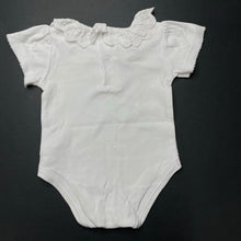 Load image into Gallery viewer, Girls Ollies Place, broderie trim cotton bodysuit / romper, FUC, size 000,  