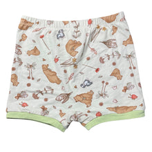 Load image into Gallery viewer, unisex We Are Going on a Bear Hunt, stretchy pyjama shorts, elasticated, EUC, size 2,  