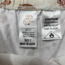 Load image into Gallery viewer, unisex We Are Going on a Bear Hunt, stretchy pyjama shorts, elasticated, EUC, size 2,  