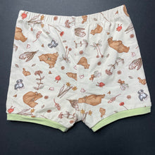 Load image into Gallery viewer, unisex We Are Going on a Bear Hunt, stretchy pyjama shorts, elasticated, EUC, size 2,  
