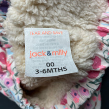 Load image into Gallery viewer, Girls Jack &amp; Milly, reversible floral cotton/fleece jacket, EUC, size 00,  