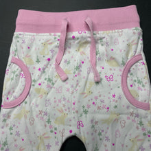 Load image into Gallery viewer, Girls Baby Berry, fleece lined floral pants / bottoms, EUC, size 00,  