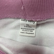 Load image into Gallery viewer, Girls Baby Berry, fleece lined floral pants / bottoms, EUC, size 00,  