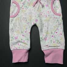 Load image into Gallery viewer, Girls Baby Berry, fleece lined floral pants / bottoms, EUC, size 00,  