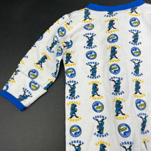 Load image into Gallery viewer, unisex NRL Supporter, Parramatta Eels cotton zip coverall / romper, GUC, size 00,  