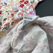 Load image into Gallery viewer, Girls Anko, floral cotton short sleeve dress, GUC, size 1, L: 45cm