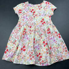 Load image into Gallery viewer, Girls Anko, floral cotton short sleeve dress, GUC, size 1, L: 45cm