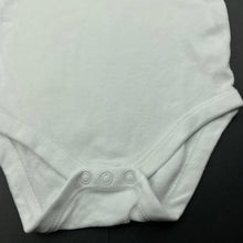 Load image into Gallery viewer, unisex F&amp;F, white cotton bodysuit / romper, GUC, size 0,  