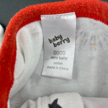 Load image into Gallery viewer, Boys Baby Berry, cotton zip coverall / romper, GUC, size 0000,  
