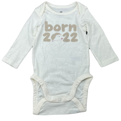 unisex H&M, organic cotton bodysuit / romper, EUC, size 0000,  