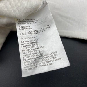 unisex H&M, organic cotton bodysuit / romper, EUC, size 0000,  