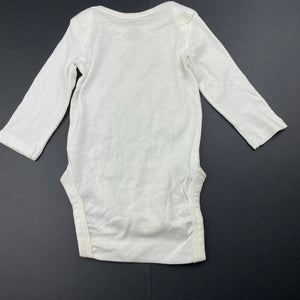 unisex H&M, organic cotton bodysuit / romper, EUC, size 0000,  