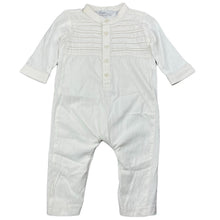 Load image into Gallery viewer, unisex Bebe by Minihaha, cream lightweight cotton romper, EUC, size 00,  