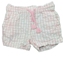 Load image into Gallery viewer, Girls Anko, checked lightweight cotton shorts, elasticated, EUC, size 2,  