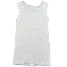 Load image into Gallery viewer, unisex Big Softies, white cotton singlet top, EUC, size 0,  