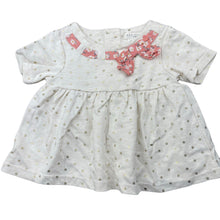 Load image into Gallery viewer, Girls MAX STUDIO, gold spot short sleeve top, EUC, size 000,  
