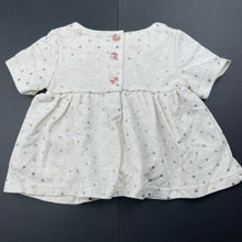Load image into Gallery viewer, Girls MAX STUDIO, gold spot short sleeve top, EUC, size 000,  