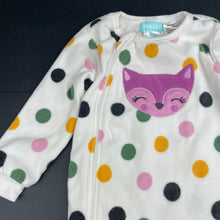 Load image into Gallery viewer, Girls Pekkle, soft fleece zip coverall / romper, EUC, size 1-2,  