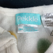 Load image into Gallery viewer, Girls Pekkle, soft fleece zip coverall / romper, EUC, size 1-2,  