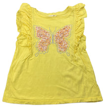 Load image into Gallery viewer, Girls Milkshake, yellow t-shirt / top, butterfly, GUC, size 5,  