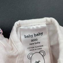 Load image into Gallery viewer, Girls Baby Baby, stretchy long sleeve top, FUC, size 0000,  