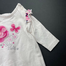 Load image into Gallery viewer, Girls Baby Baby, stretchy long sleeve top, FUC, size 0000,  