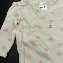Load image into Gallery viewer, Girls Anko, pink cotton bodysuit / romper, EUC, size 0000,  