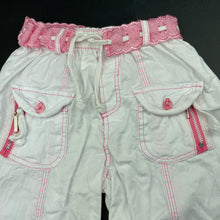 Load image into Gallery viewer, Girls JONE, Dora lightweight cotton pants, elasticated, Inside leg: 27cm, GUC, size 3,  