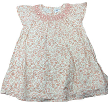Load image into Gallery viewer, Girls Target, cotton lined floral viscose/linen dress, EUC, size 1, L: 43cm