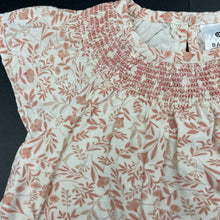 Load image into Gallery viewer, Girls Target, cotton lined floral viscose/linen dress, EUC, size 1, L: 43cm